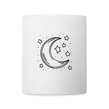 Crescent Moon Crescent Moon and Stars - Mug - white - Front