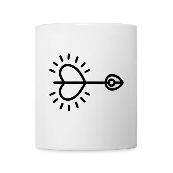 Heart Arrow - Mug - white - Front