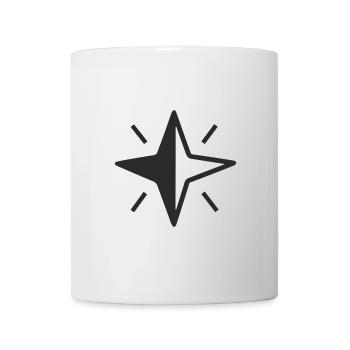 Abstrakte Sterne Sternenhimmel Abstrakte Kunst - Tasse - Weiß - Vorne
