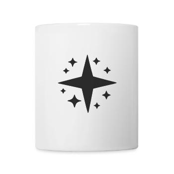 Abstrakte Sterne Sternenhimmel Abstrakte Kunst - Tasse - Weiß - Vorne