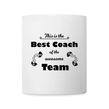 Der beste lustige Trainer weltweit - Tasse - Weiß - Vorne