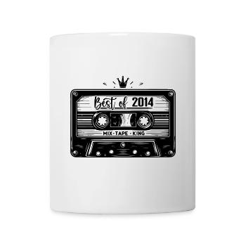 Kassette 2014 Jahrgang 2014 Jahrgang 2014 Geschenke - Tasse - Weiß - Vorne