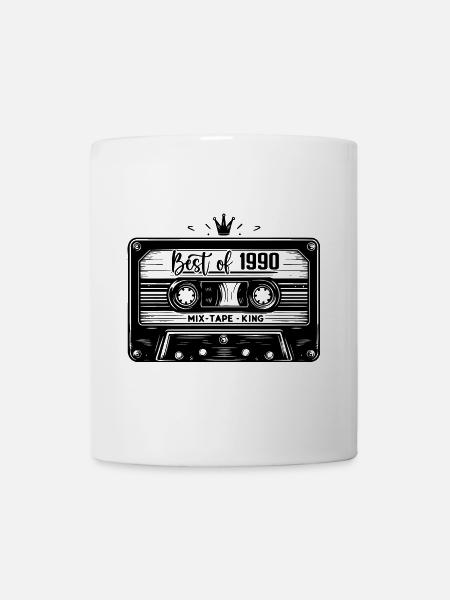Cassette 1990 Vintage 1990 Millésime 1990 Cadeaux - Mug blanc - blanc