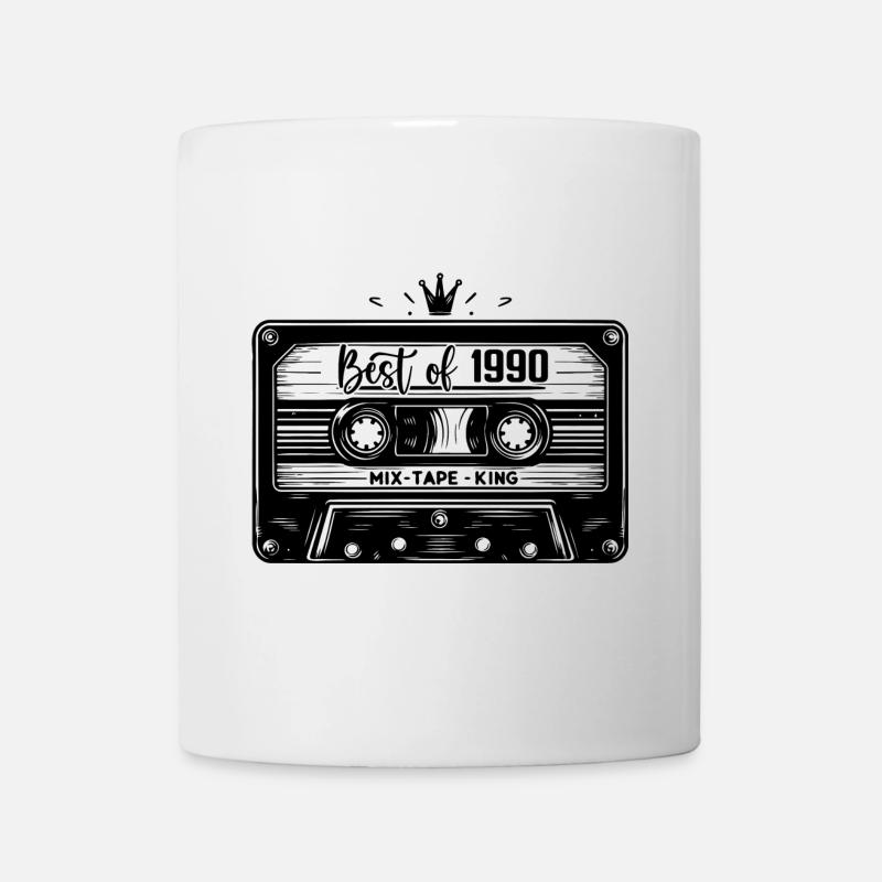 Cassette 1990 Vintage 1990 Millésime 1990 Cadeaux - Mug blanc - blanc