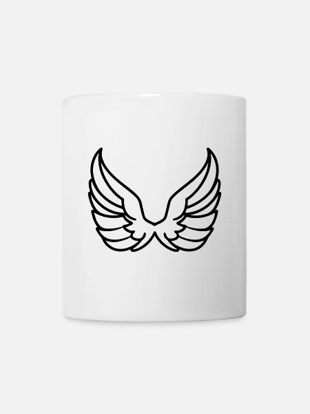 Engelsflügel - Tasse - Weiß