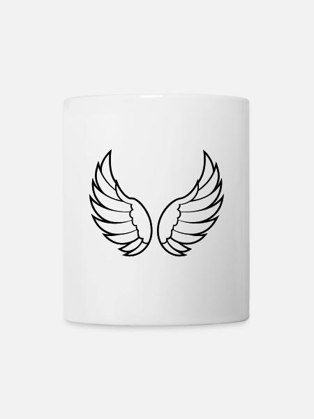 Engelsflügel - Tasse - Weiß