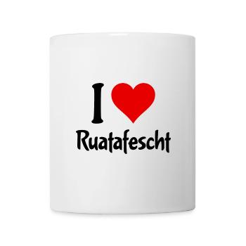 I Love Ruatafest Rutenfest Ravensburg Oberschwaben - Tasse - Weiß - Vorne