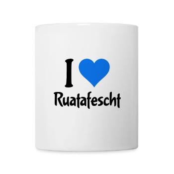 I Love Ruatafest Rutenfest Ravensburg Oberschwaben - Tasse - Weiß - Vorne