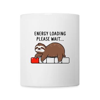 Faultier Energy Loading Please Wait - Tasse - Weiß - Vorne