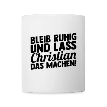 First name Chris Christian - Mug - white - Front