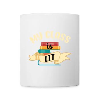 Meine Klasse ist Literatur - Tasse - Weiß - Vorne