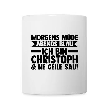 First name Chris Christoph - Mug - white - Front