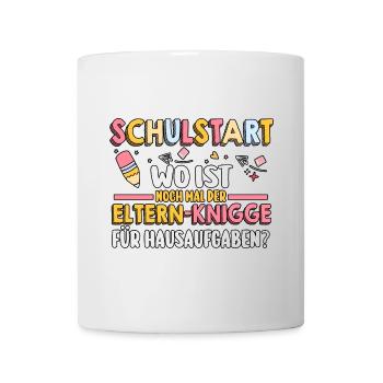Parents School Child Primary School First Grade Enrollment - Mug - white - Front