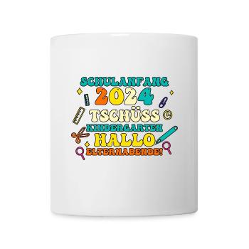 Parents Écolier École primaire Première classe Inscription - Mug blanc - blanc - Devant