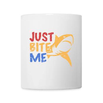 Beiß mich einfach - Tasse - Weiß - Vorne