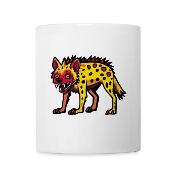 Hyena Halloween Comic Funny - Mug - white - Front