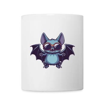 Fledermaus Halloween Cool - Tasse - Weiß - Vorne