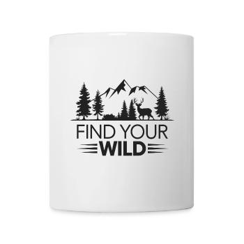 Outdoor Find Your Wild Abenteuerlust - Tasse - Weiß - Vorne