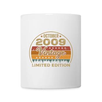 Vintage October 2009 Birthday Gift - 2009 - Mug - white - Front