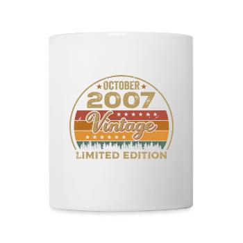 Vintage October 2007 Birthday Gift - 2007 - Mug - white - Front