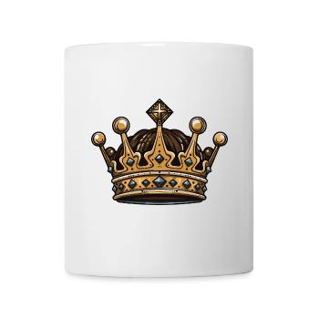 Krone Symbol - Tasse - Weiß - Vorne