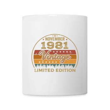 Novembre 1981 - Cadeau d’anniversaire Novembre 1981 - Mug blanc - blanc - Devant