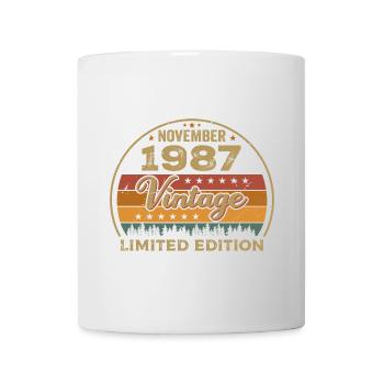 November 1987 - Geburtstagsgeschenk November 1987 - Tasse - Weiß - Vorne