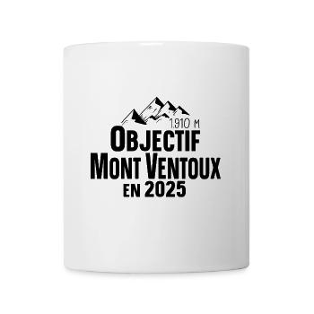 2025 Mont Ventoux Cycliste Montagne Randonnée - Mug blanc - blanc - Devant