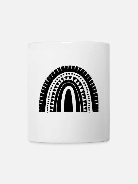 Regenbogen - Tasse - Weiß