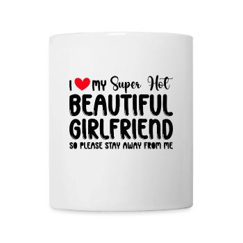 I Love My Girlfriend Couples Boyfriend Gift Idea - Mug - white - Front