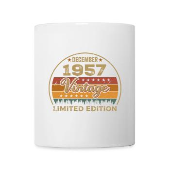Anniversaire Décembre 1957 Cadeau Décembre 1957 - Mug blanc - blanc - Devant