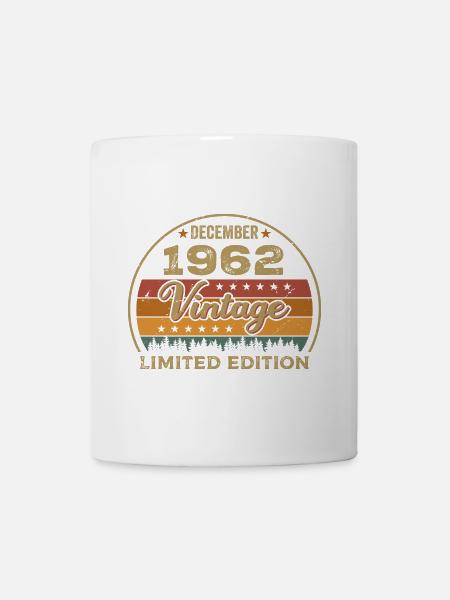 Geburtstag Dezember 1962 Geschenk Dezember 1962 - Tasse - Weiß
