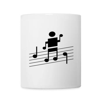 Tanzender Roboter - Tasse - Weiß - Vorne