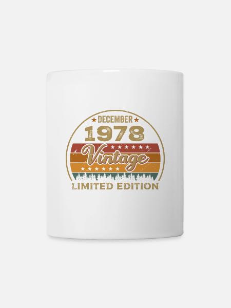 Geburtstag Dezember 1978 Geschenk Dezember 1978 - Tasse - Weiß