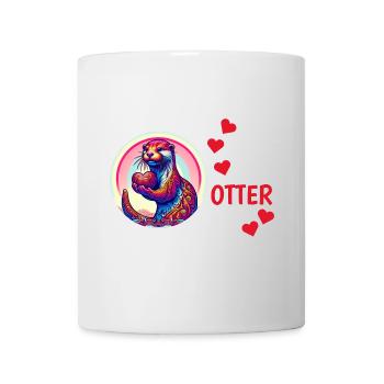 Otter half liebe geschenk - Tasse - Weiß - Vorne