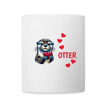 Otter half liebe geschenk - Tasse - Weiß - Vorne