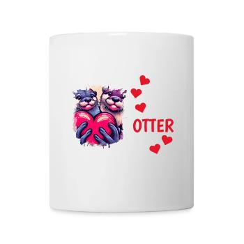 Otter half liebe geschenk - Tasse - Weiß - Vorne