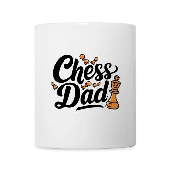 Chess Dad Schach Spruch Zitat - Tasse - Weiß - Vorne
