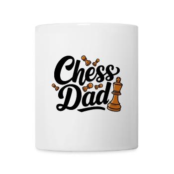Chess Dad Schach Spruch Zitat - Tasse - Weiß - Vorne