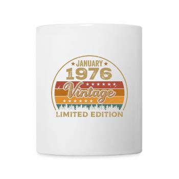 Les légendes sont nées en janvier 1976,Janvier 1976 - Mug blanc - blanc - Devant