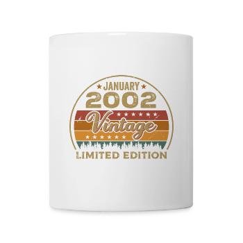 Les légendes sont nées en janvier 2002,janvier 2002 - Mug blanc - blanc - Devant