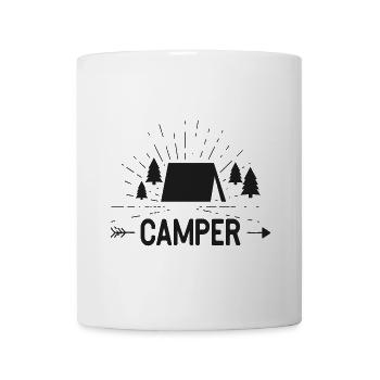 Camper Camping Campen Outdoor - Tasse - Weiß - Vorne