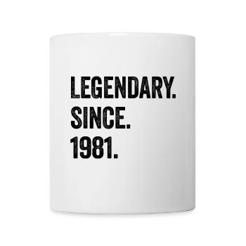 44 Years Old Legendary Since 1981 44th Birthday - Mug - white - Front