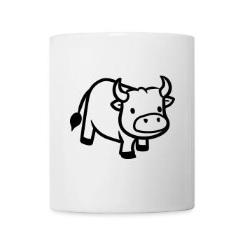 Stier - Tasse - Weiß - Vorne