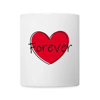 rotes Herz rot Herzen rot Herz Geschenk  - Tasse - Weiß - Vorne