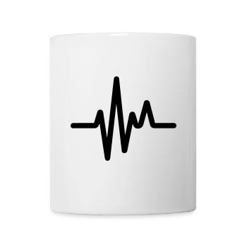 Puls, Herzschlag - Tasse - Weiß - Vorne