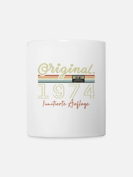 Original 1974 Vintage 1974 Geburtstag Retro 1974 - Tasse - Weiß