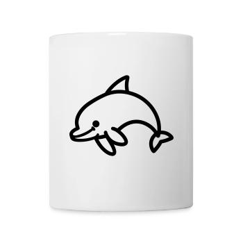 Delfin - Tasse - Weiß - Vorne