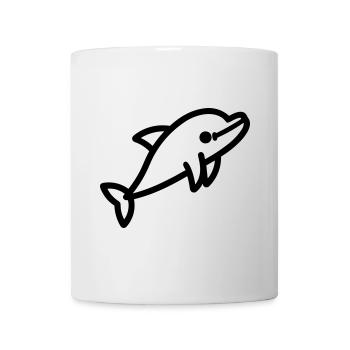 Delfin - Tasse - Weiß - Vorne
