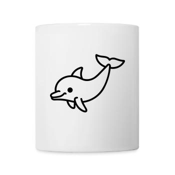 Delfin - Tasse - Weiß - Vorne